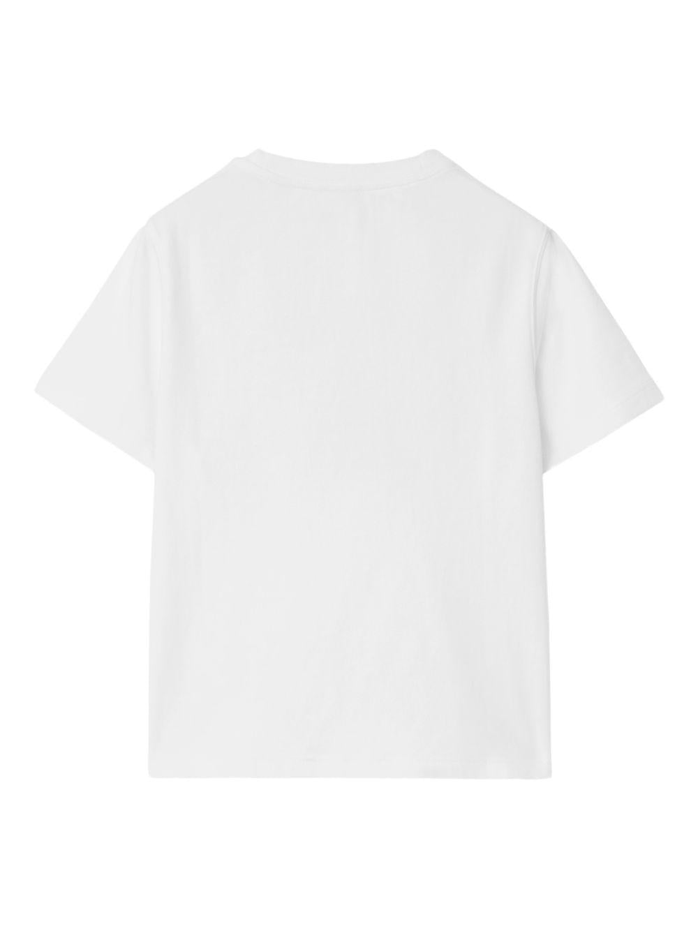 T-shirt bianca per bambino 8117319 A1464 Burberry Kids 