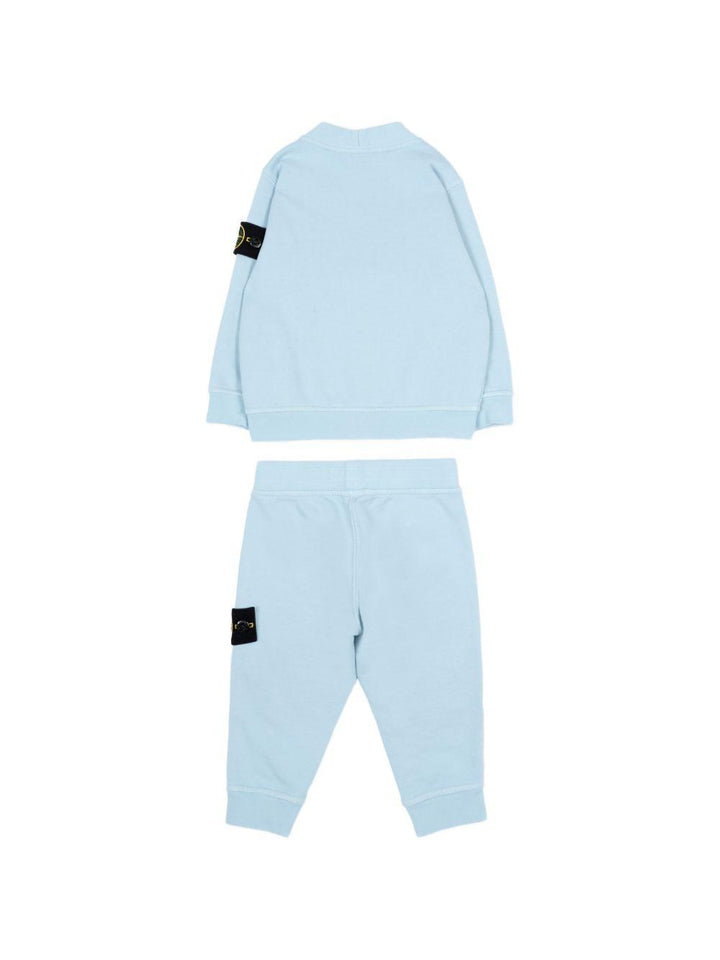 Completo azzurro per neonato 6M200001S0917 V0041 Stone Island Kids 