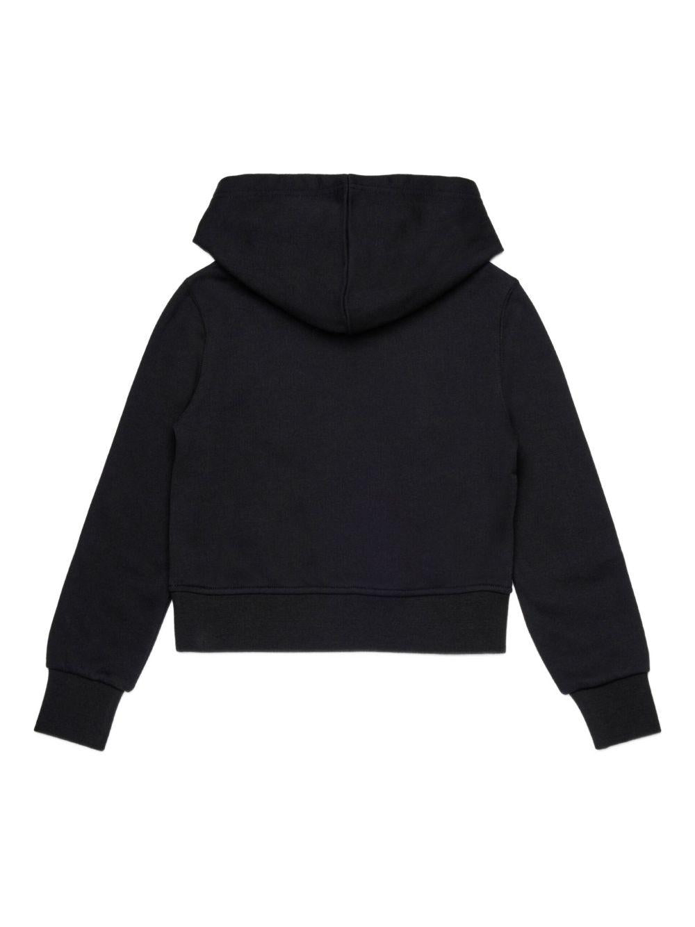 Felpa nera per bambina J02416KYAX3 K900 Diesel Kids 