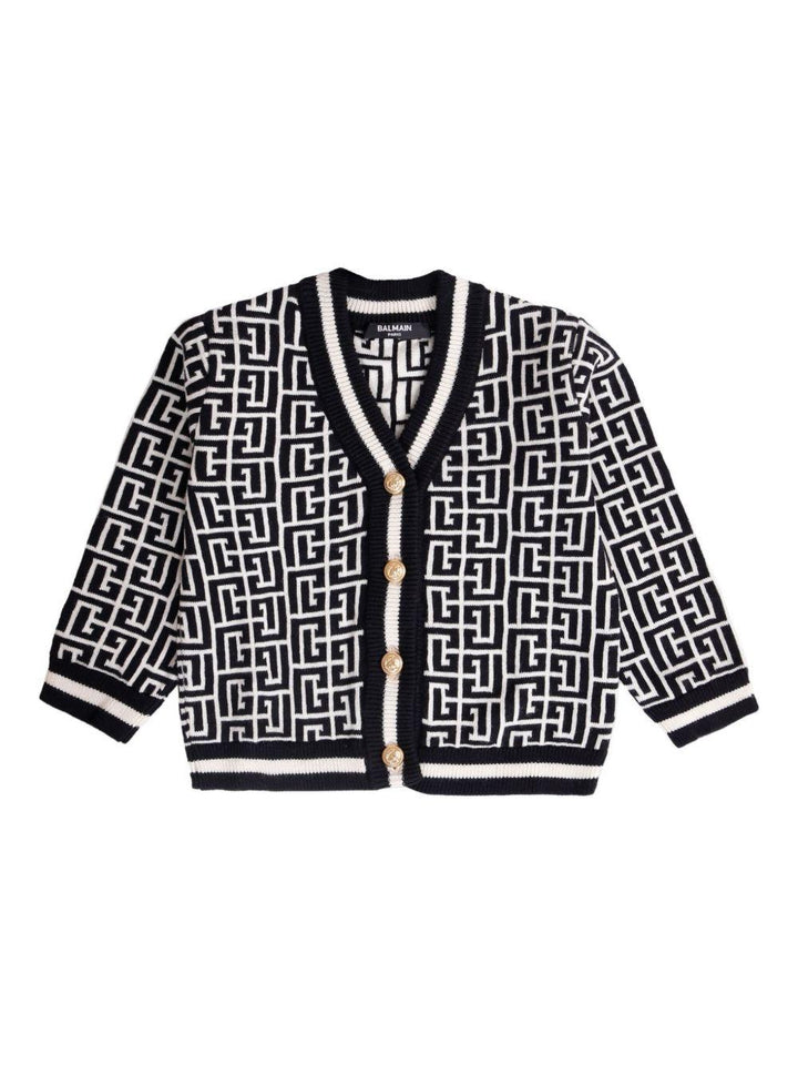 Cardigan bianco/nero per neonato