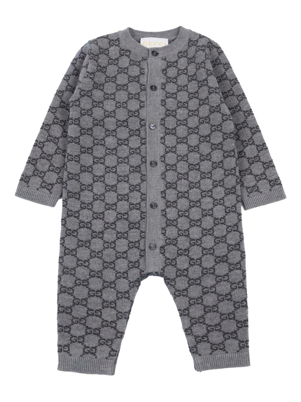 Tutina grigia per neonato 834343XKEZP 1018 Gucci Kids 
