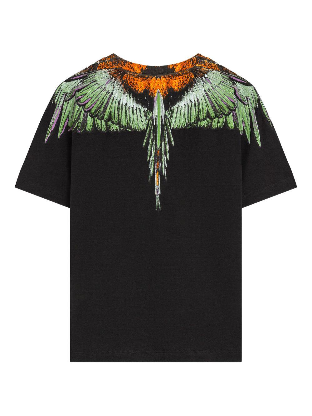 T-shirt nera per bambino F5CMJBTH063 110 Marcelo Burlon Kids 