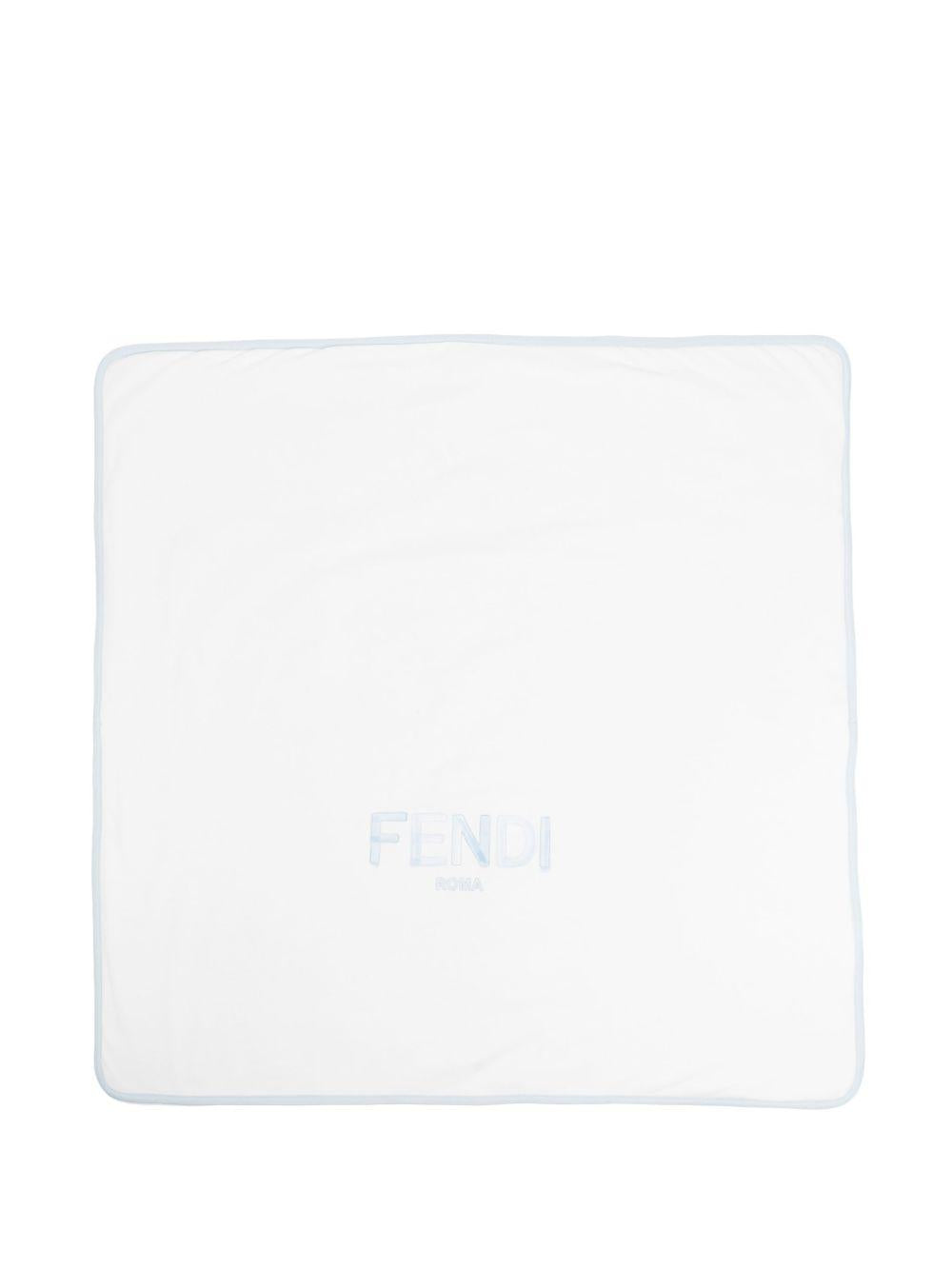 Coperta bianca/blu baby per neoanto