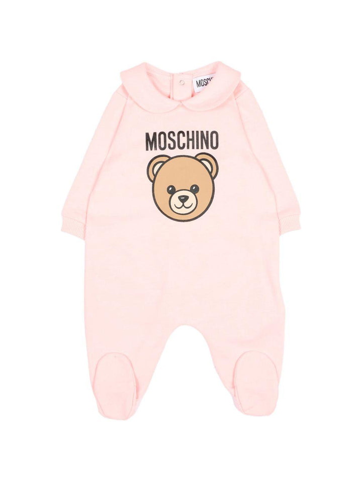 Kit tutina rosa chiaro per neonata MUY09PLCA40 50209 Moschino Kids 