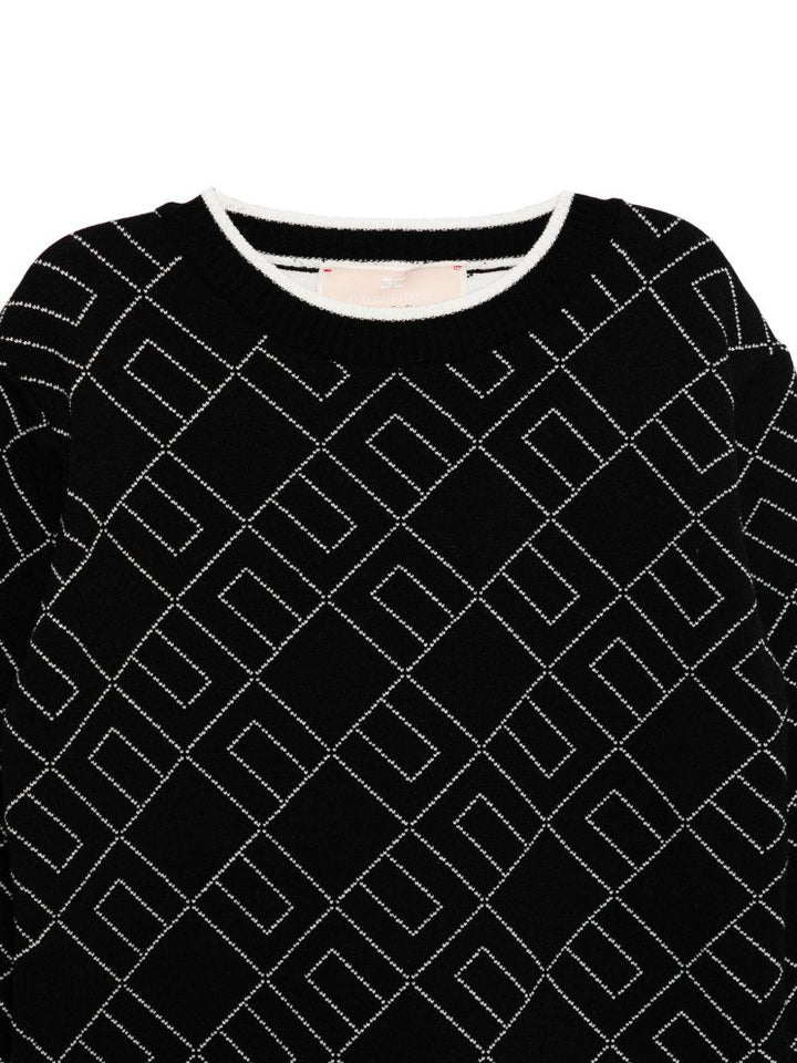 Abito nero per bambina EFAB637CFL229 D748 Elisabetta Franchi Kids 