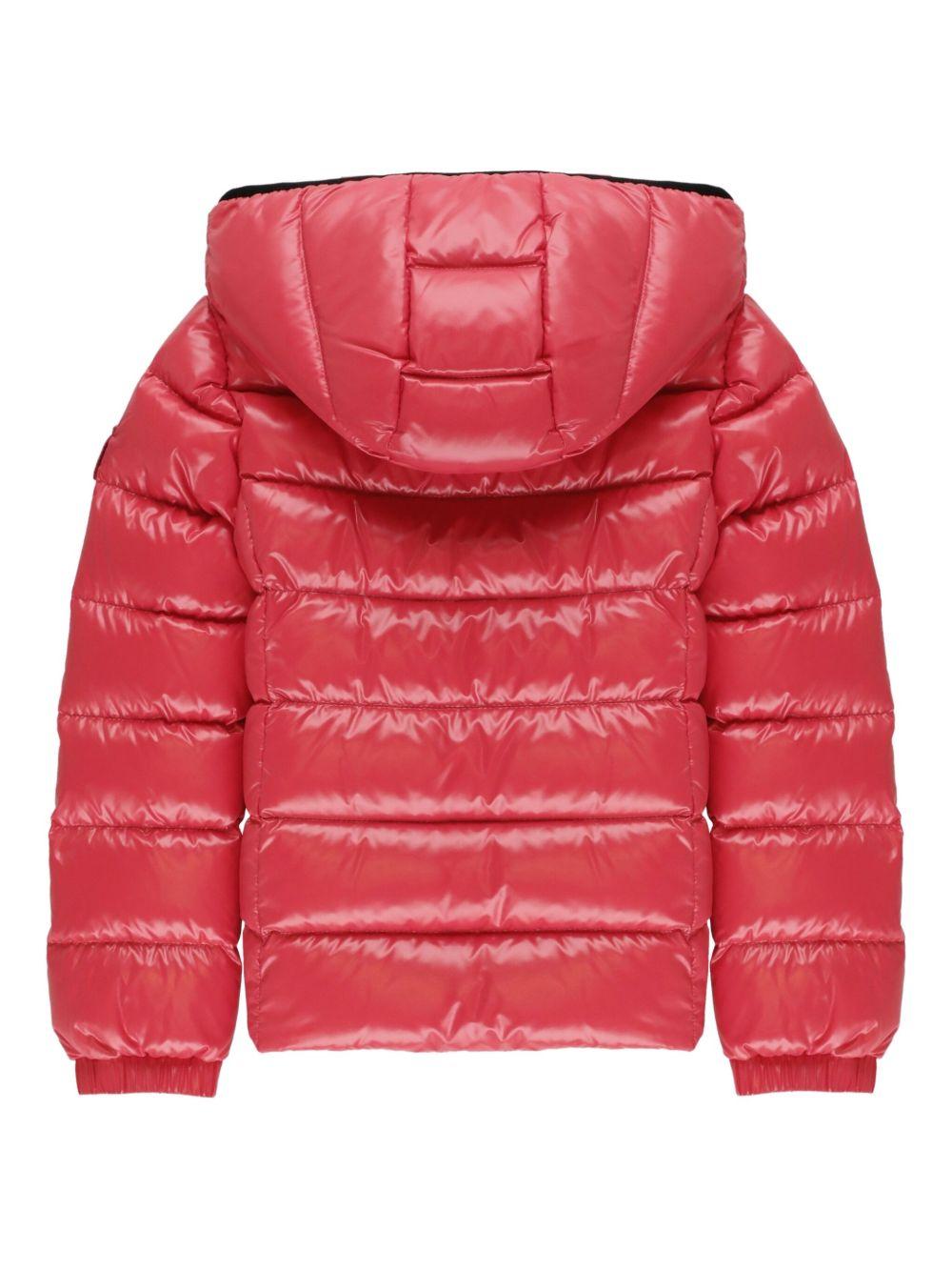 Giubbotto rosso corallo per bambina 9541A5271068950 410 Moncler Kids 