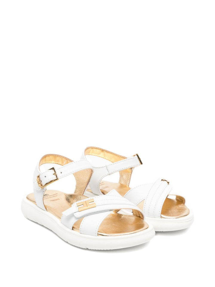 Sandali bianche per bambina F1A2E05520092 139 Elisabetta Franchi Kids 
