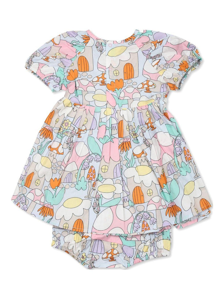 Blue/multi-color dress for baby girl