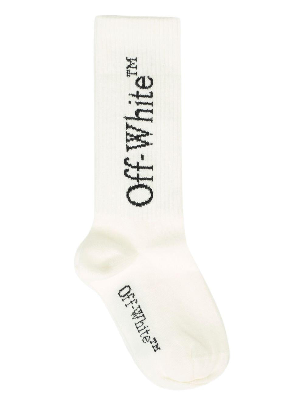Calza bianca per bambino OBRA003C99KNI004 0110 Off White Kids 