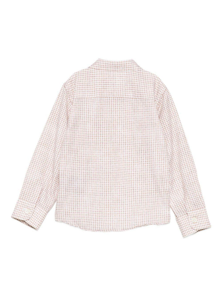 Camicia beige per neonato TIA25084CA VIC Trussardi Kids 