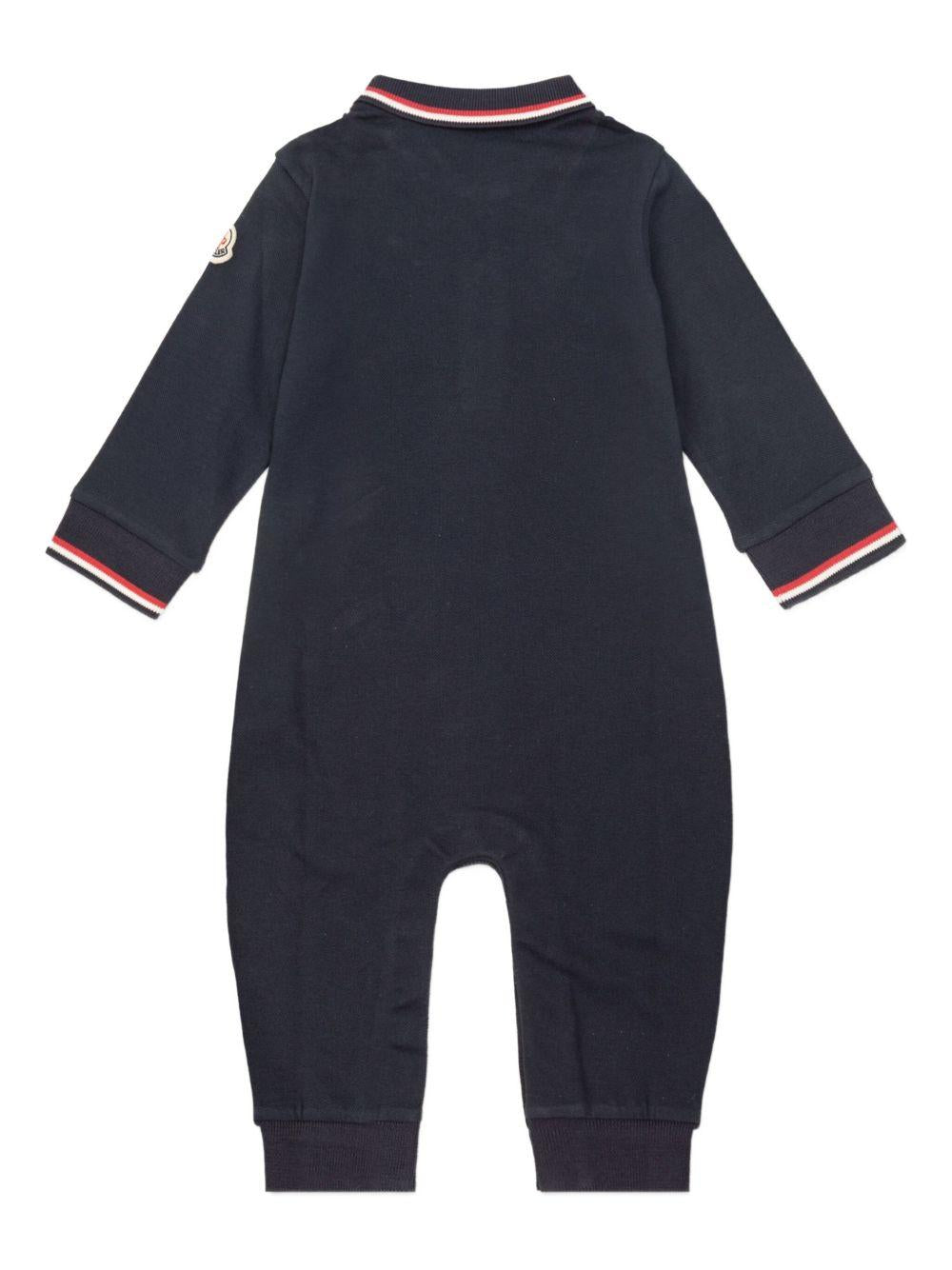 Tutina blu scuro per neonato 9518L0001189AL2 778 Moncler Kids 
