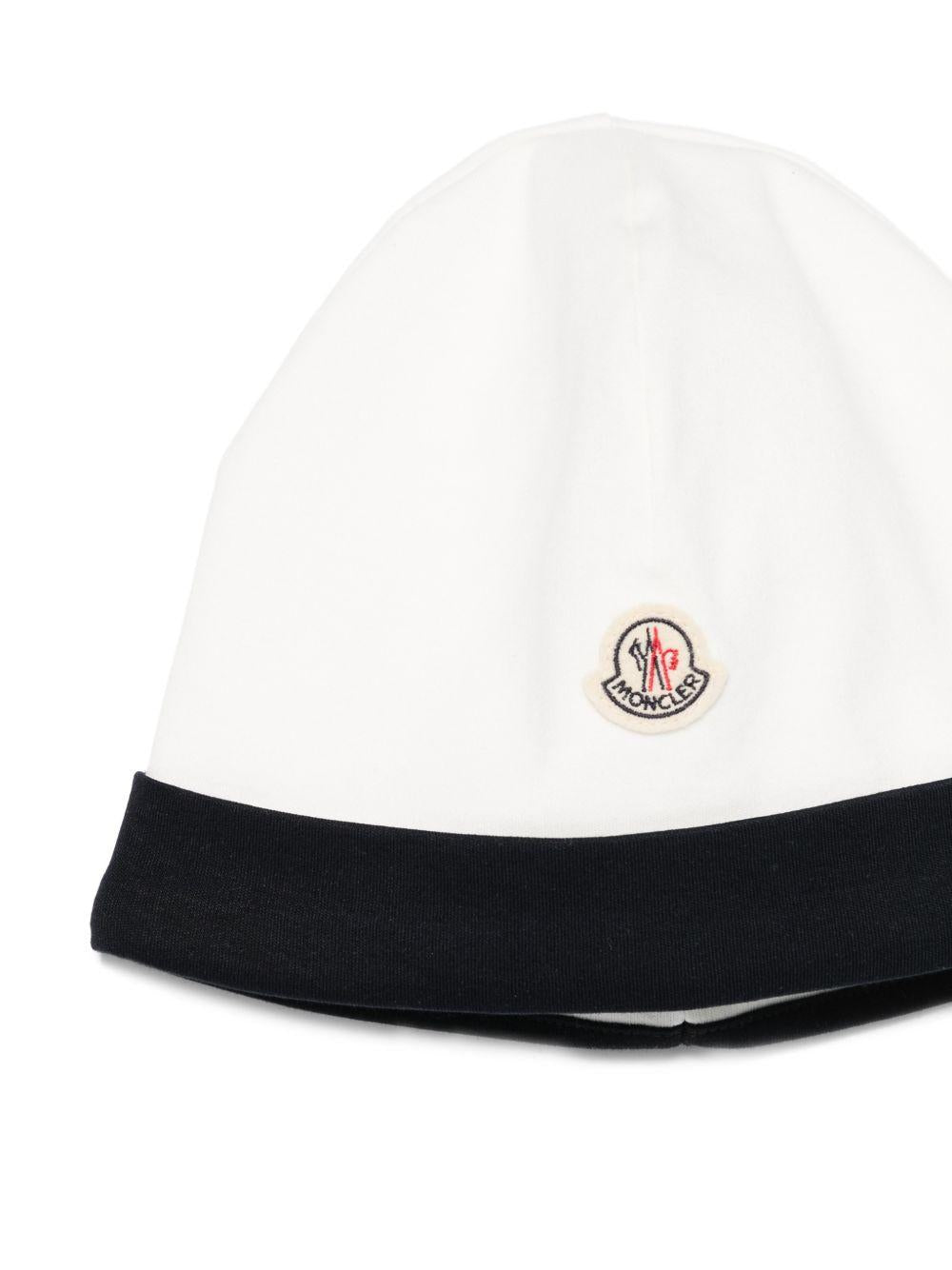 Kit tutina bianca/nero per neonato 9518P000048392E F07 Moncler Kids 