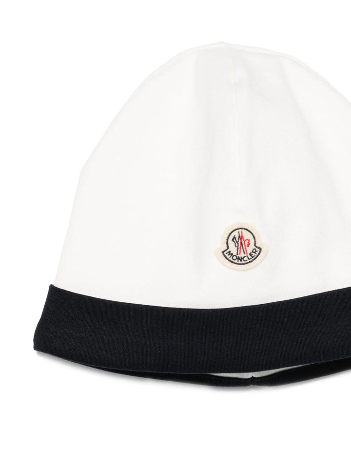 Kit tutina bianca/nero per neonato 9518P000048392E F07 Moncler Kids 