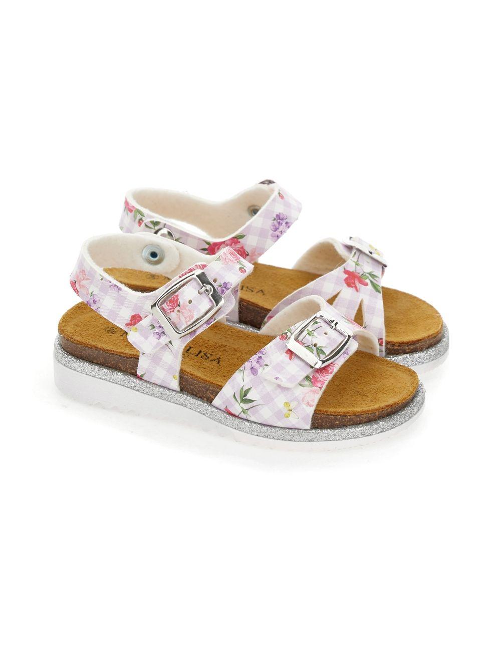 Sandali bianche per bambina 8CG0137702 0065 Monnalisa Kids 