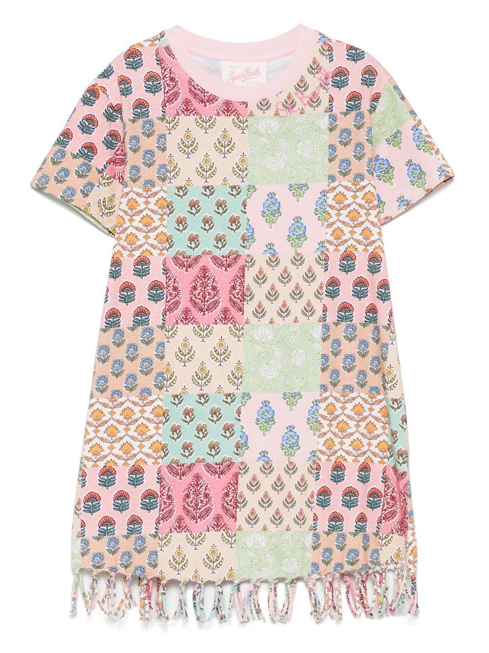 Abito rosa/multicolor per bambina