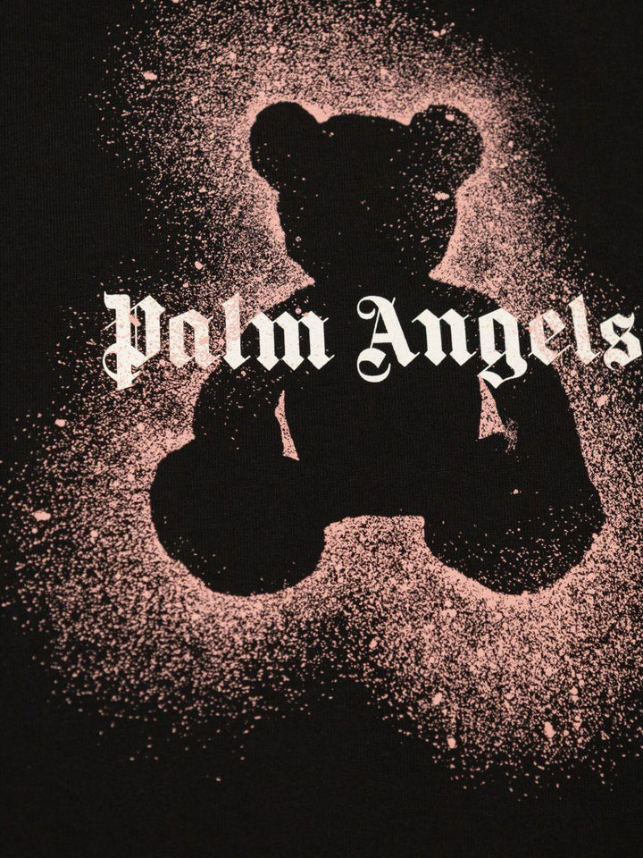 T-shirt nera per bambino PGAA002F25JER00A 1030 Palm Angels Kids 