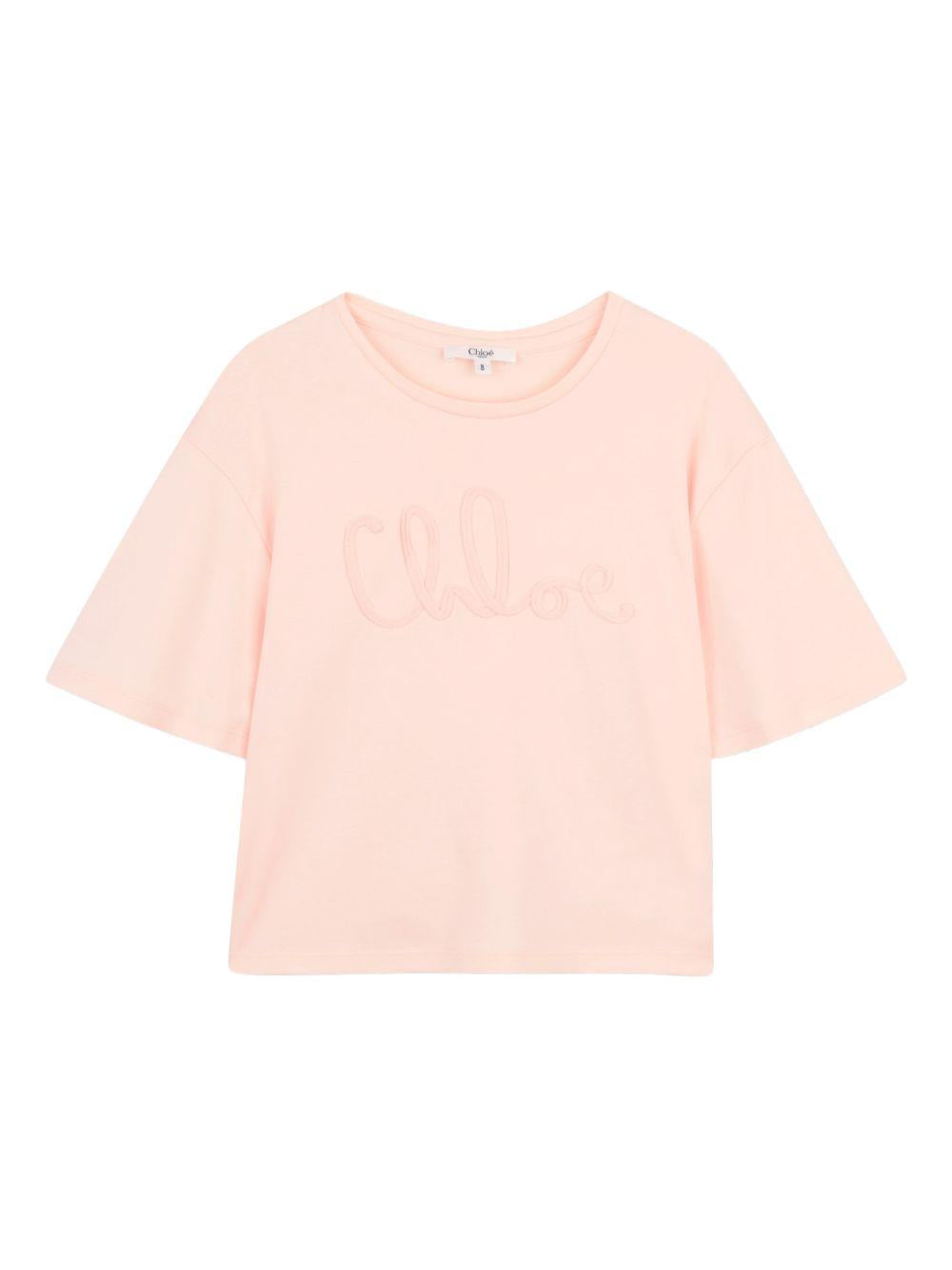 T-shirt rosa per bambina C20858 46J Chloe 