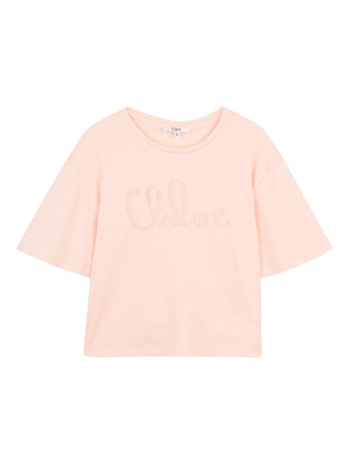 T-shirt rosa per bambina C20858 46J Chloe 