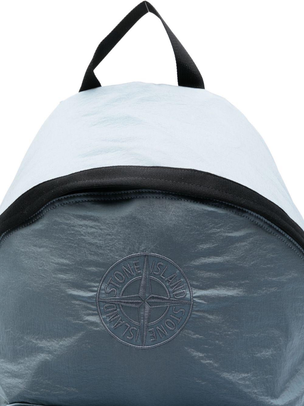 Zaino blu per bambino 69200003S0064 V004A Stone Island Kids 