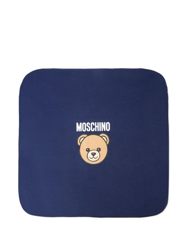 Coperta blu per neonato MUB00MLCA19 40304 Moschino Kids 