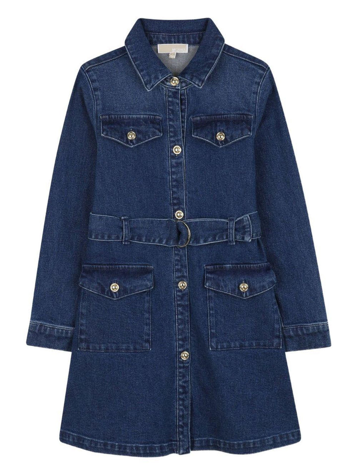 Abito in denim blu per bambina R30480 Z10 Michael Kors Kids 