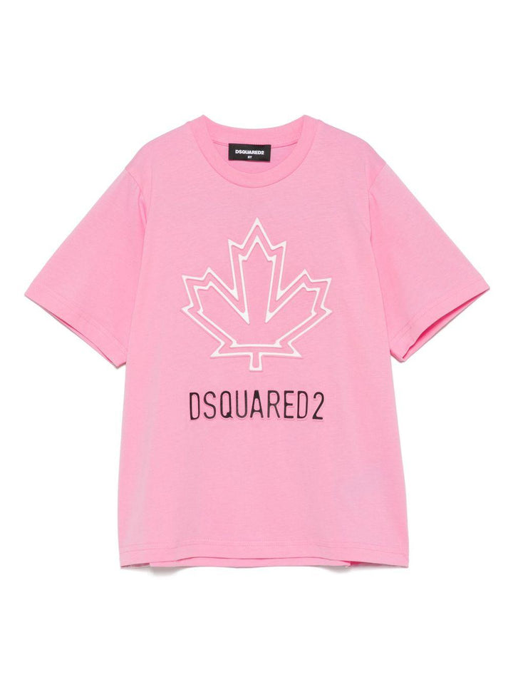 T-shirt rosa cipria per bambina