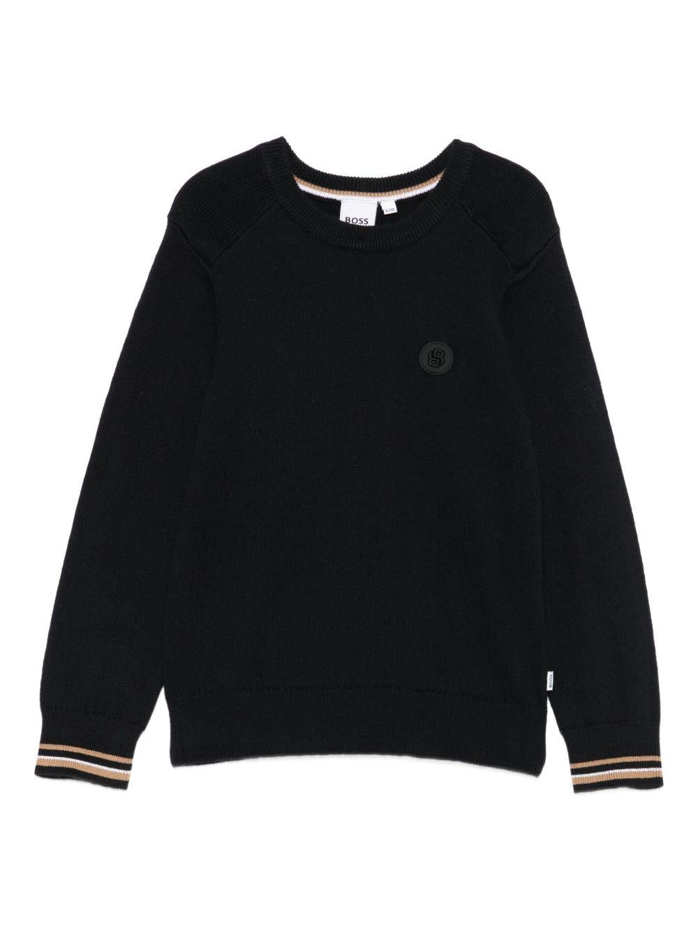 Maglione nero per bambino J52343 09B Boss Kids 