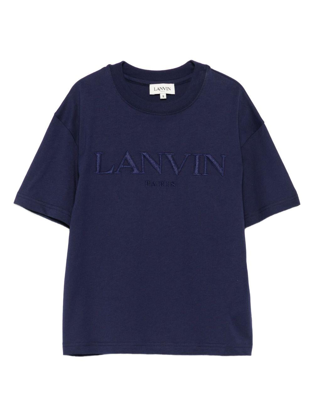 T-shirt blu per bambino N30280 868 Lanvin Enfant 
