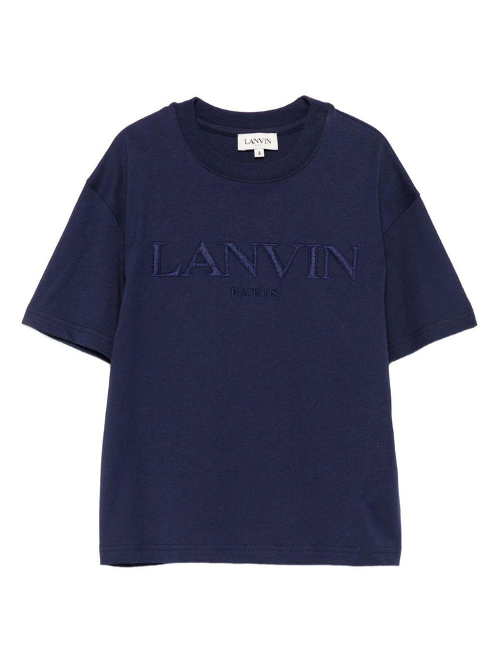 T-shirt blu per bambino N30280 868 Lanvin Enfant 