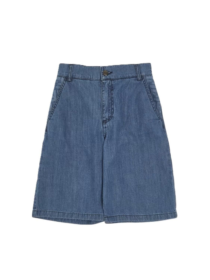 Bermuda blu per bambina JMF584AVWI F0QG0 Fendi Kids 