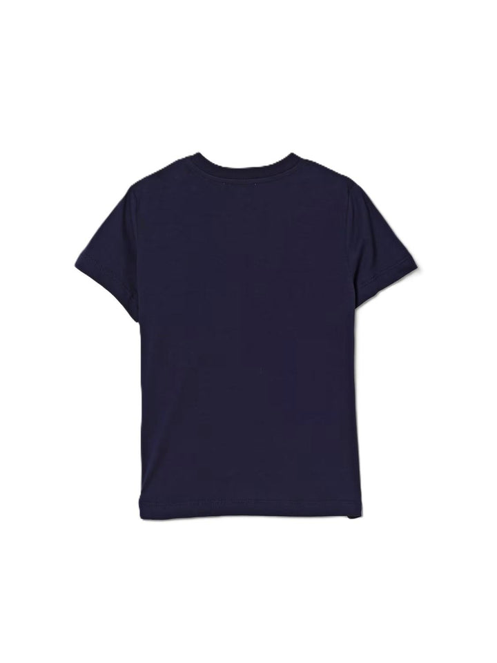 T-shirt blu navy per bambino HUM05OLAA03 40016 Moschino Kids 
