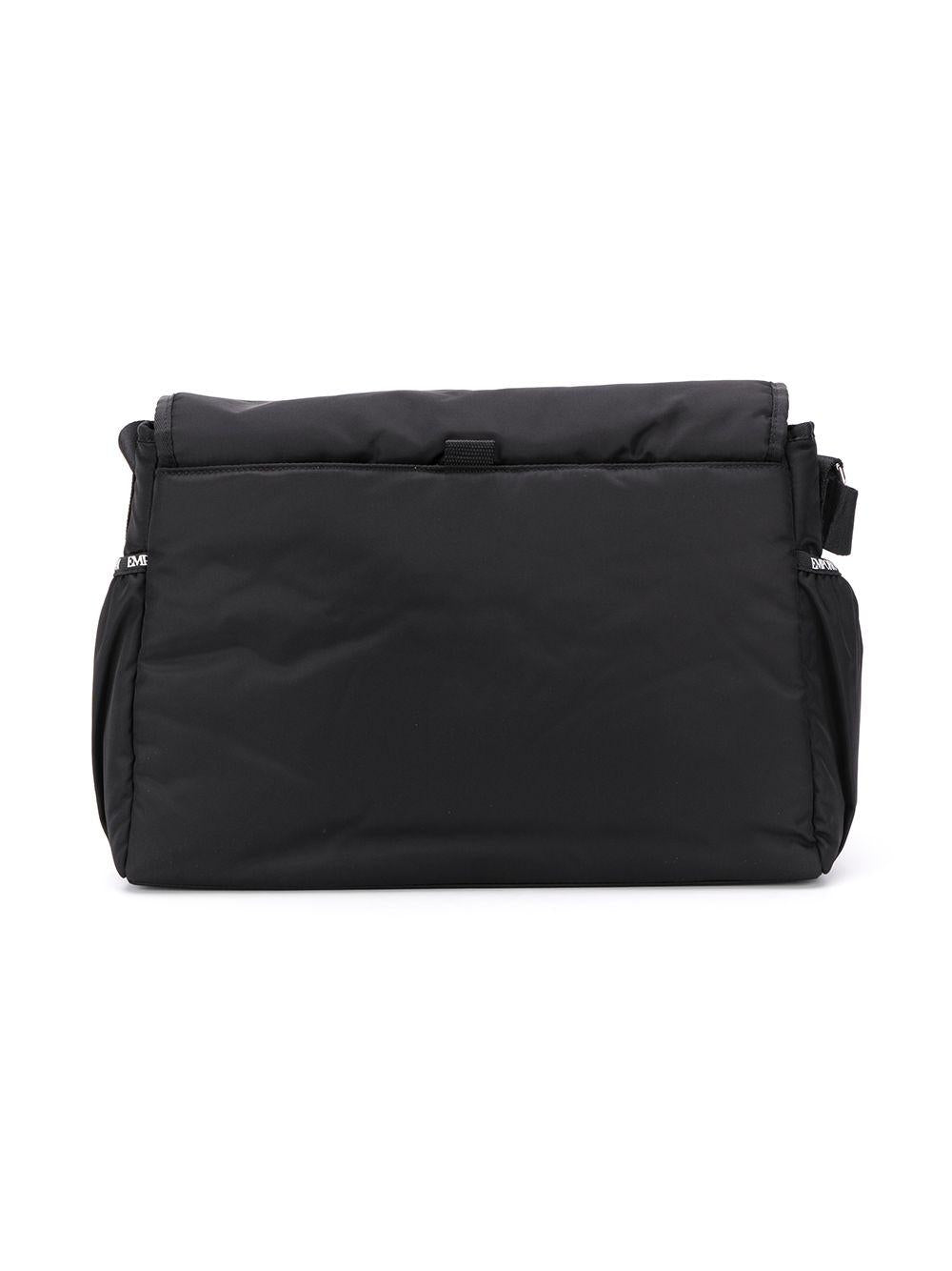 Borsa mamma in tessuto nera 402145CC904 00020 Emporio Armani Kids 