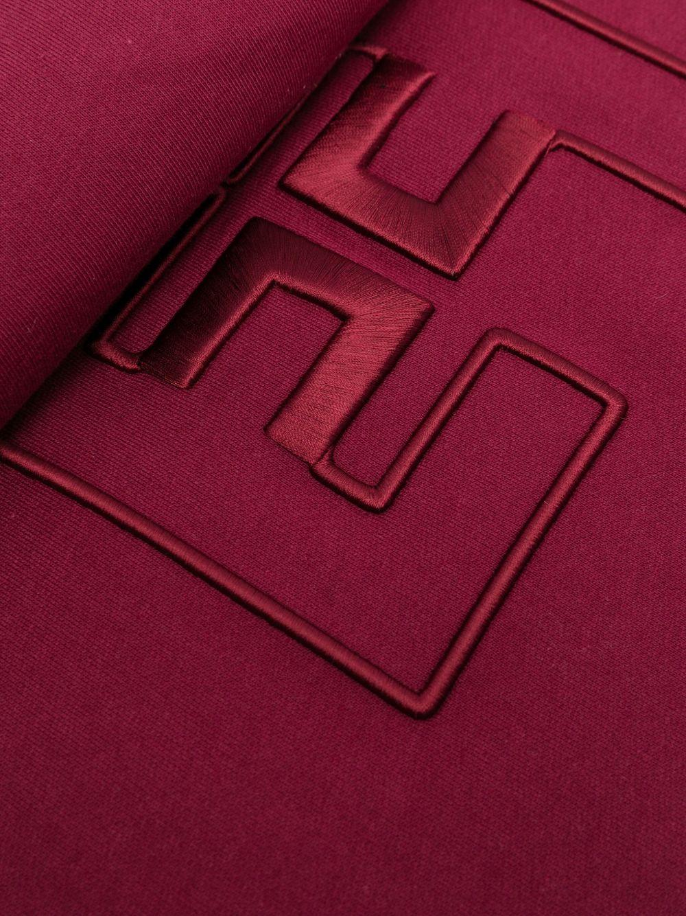 Coperta bordeaux per neonata ENCO0780FF002 3029 Elisabetta Franchi Kids 