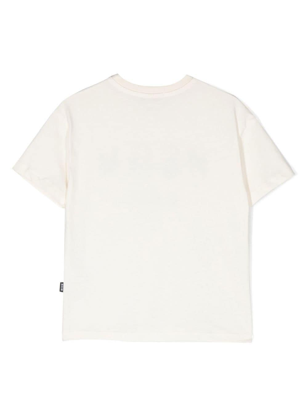 Cream children's t-shirt with logo