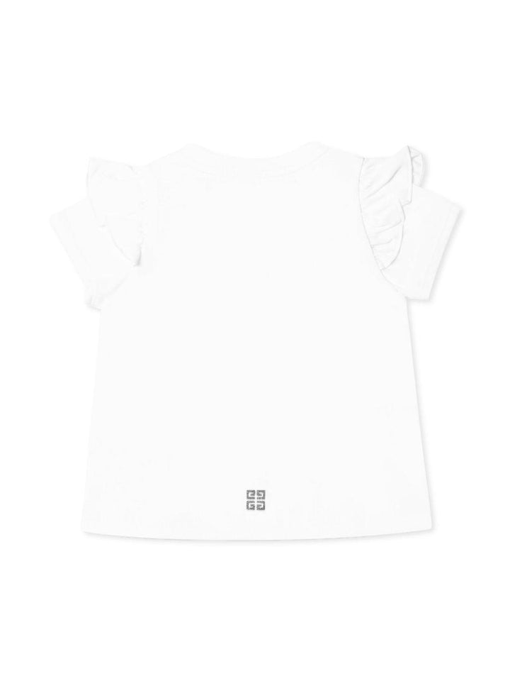 T-shirt bianco per neonata