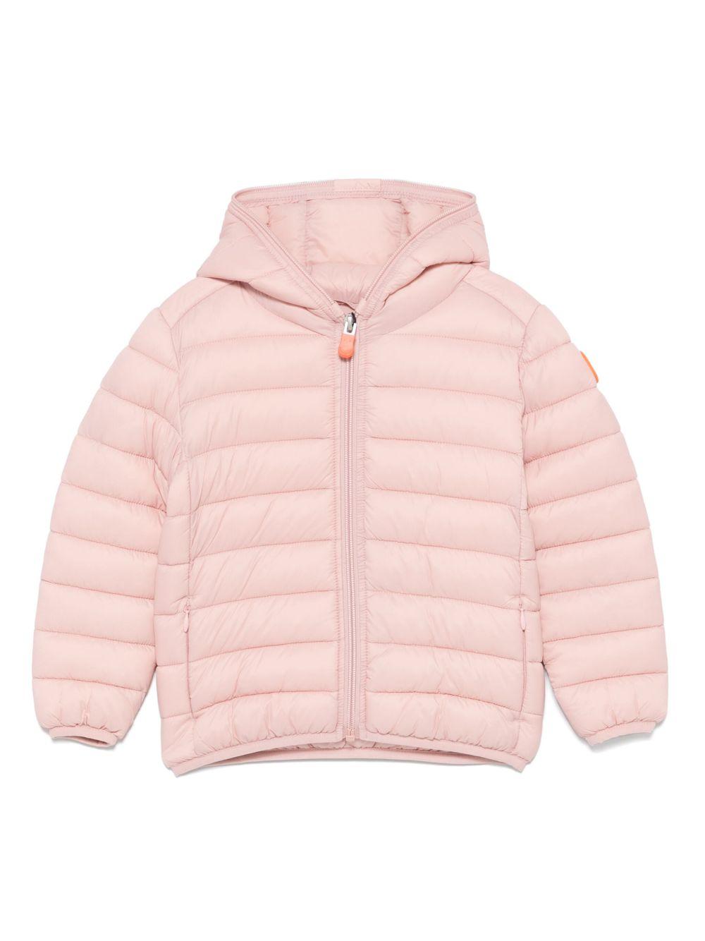 Giubbotto rosa chiaro per bambina J32310GGIGA20 80007 Save The Duck Kids 