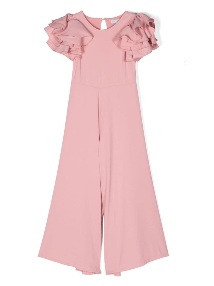 Completo elegante rosa per bambina