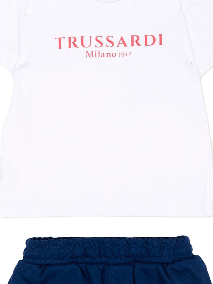 Completo blu/bianca per neonato TIP26008CJ WHI/BLU Trussardi Kids 