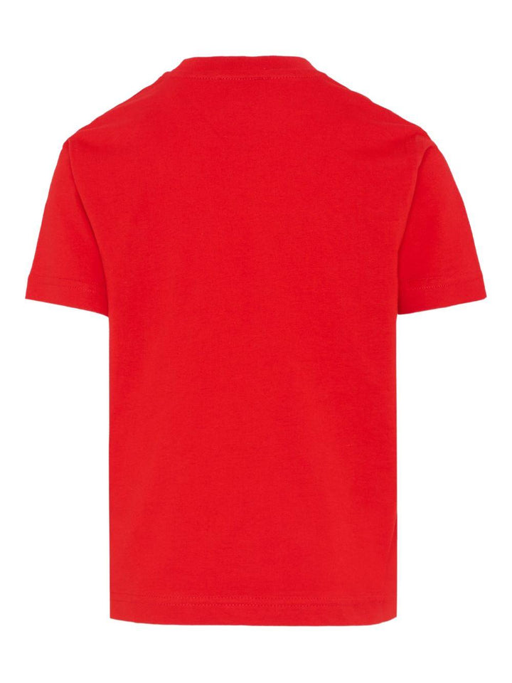 T-shirt rosso per bambino J025820GRAI K405 Diesel Kids 