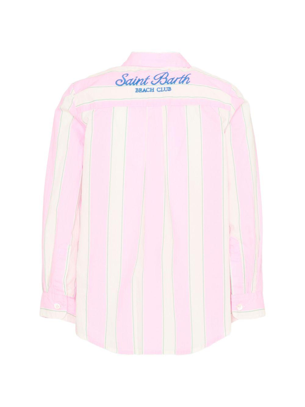 Camicia rosa/bianca per bambino BRIG003 00897L MC2 Saint Barth Kids 