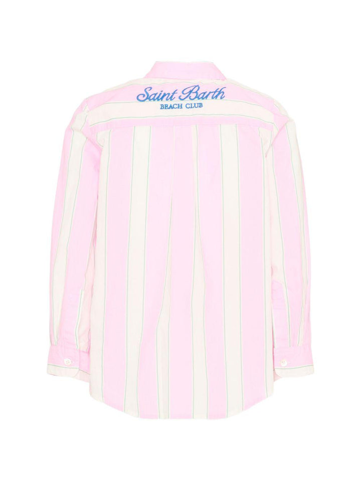 Camicia rosa/bianca per bambino BRIG003 00897L MC2 Saint Barth Kids 