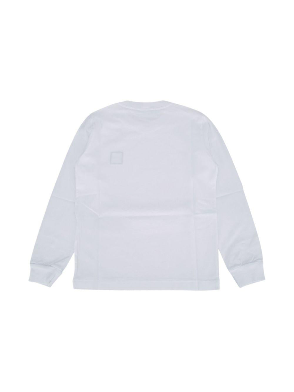 T-shirt bianca per bambino 62100003S0047 V0001 Stone Island Kids 