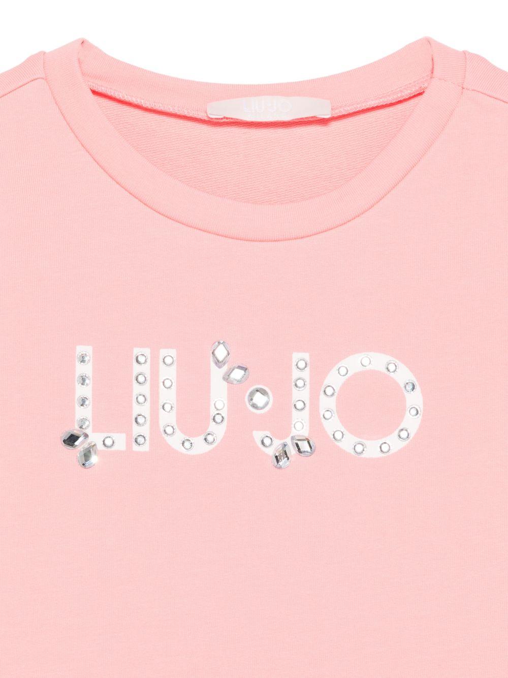 Abito corallo chiaro per bambina KA6038FS090 X0244 Liu Jo 