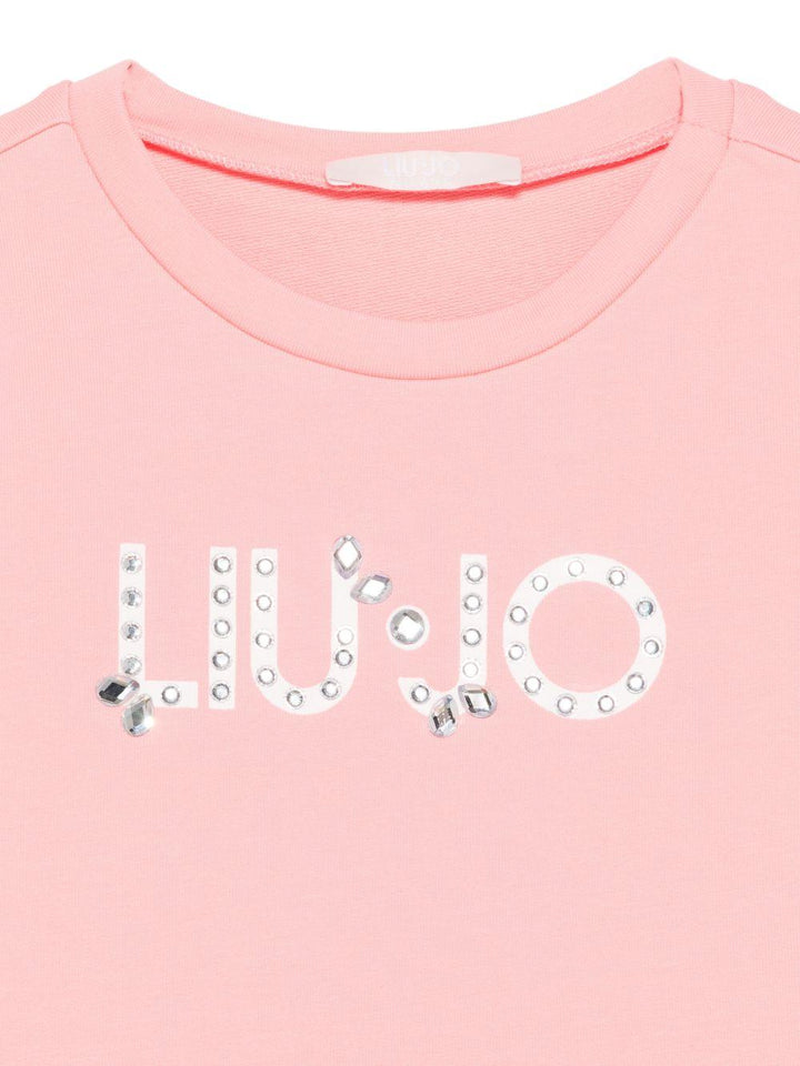 Abito corallo chiaro per bambina KA6038FS090 X0244 Liu Jo 