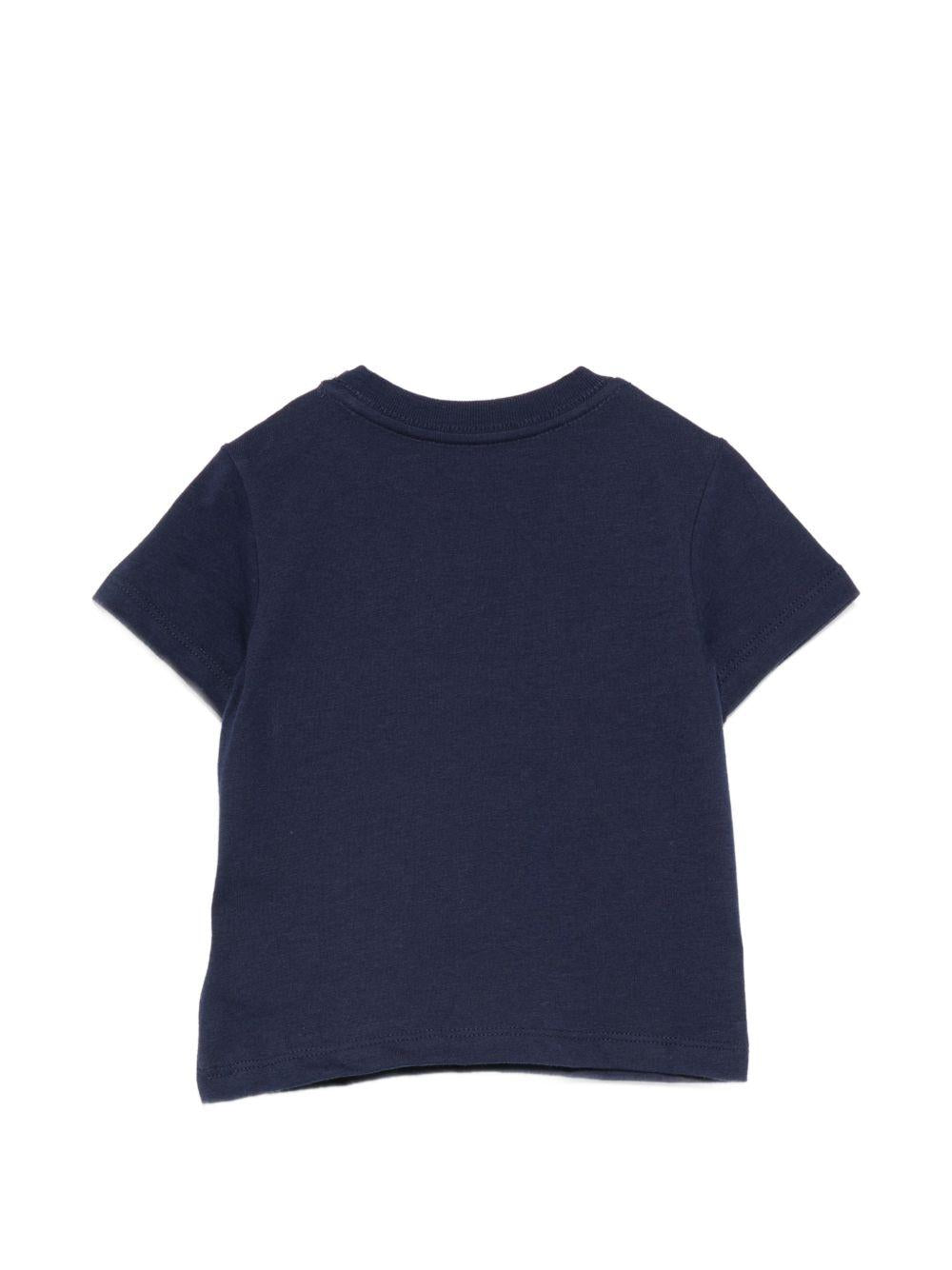 T-shirt blu per neonato 320A12428 001 Ralph Lauren Kids 