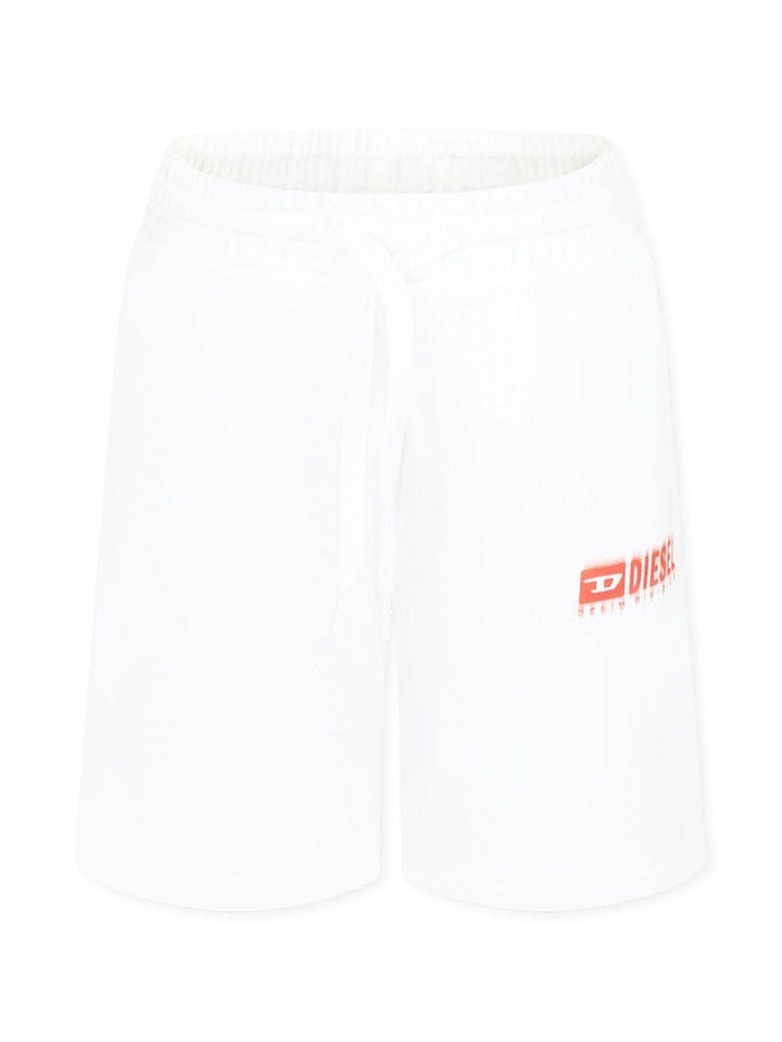 White Bermuda with logo