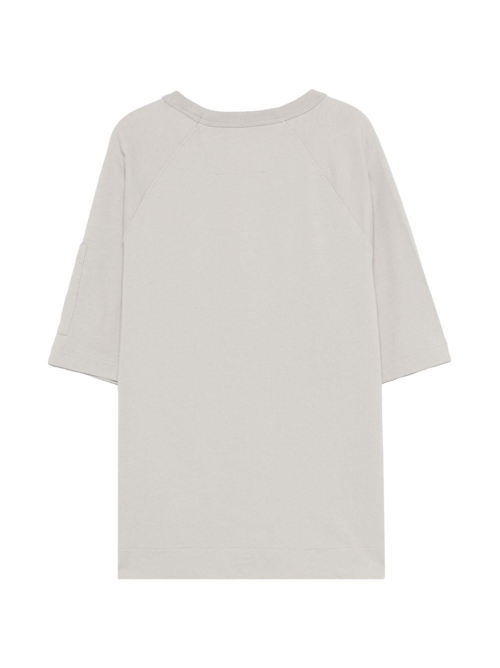 T-shirt in cotone grigio per bambino CMM00RLAA17 60069 C.P Company Kids 