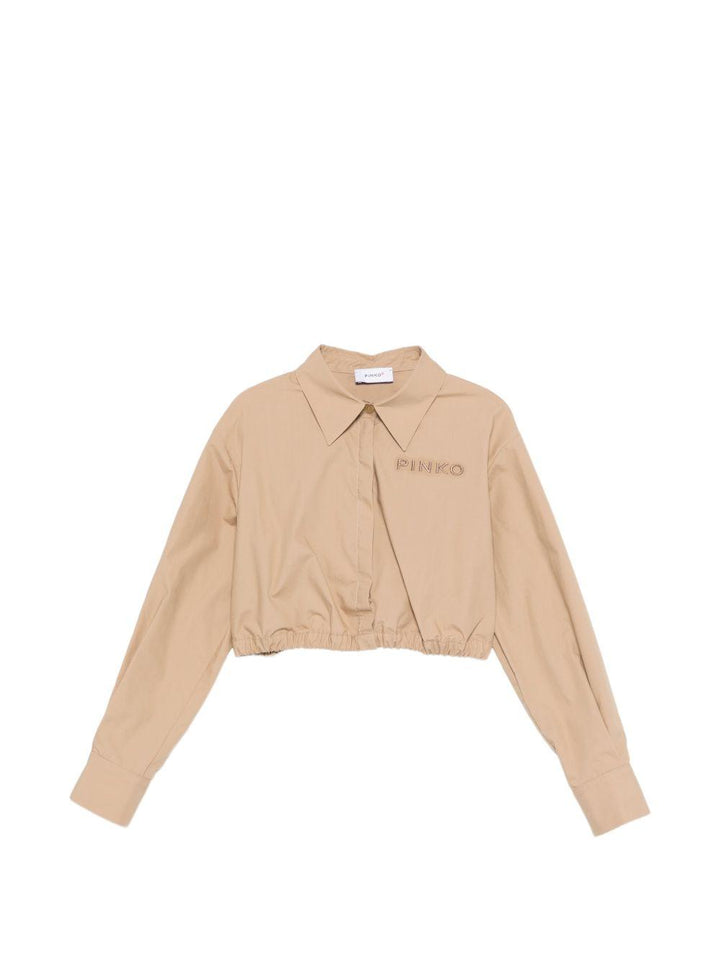 Camicia beige per bambina KFCA0330CA029 6023 Pinko Kids 