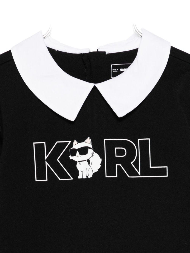 Abito nero per bambina Z30653K M41 Karl Lagerfeld Kids 