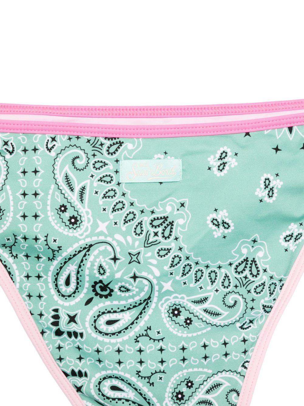Costume due pezzi rosa/verde per bambina LEH00012 07490L MC2 Saint Barth Kids 
